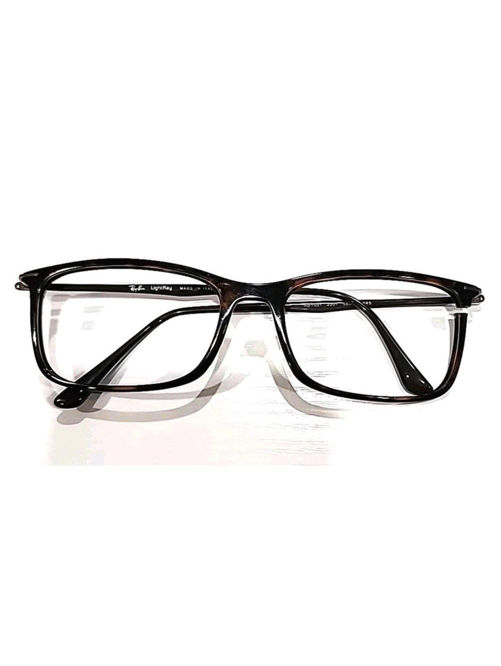 Ray Ban RB7031 2301 Broken Cracked Rim Tortoise Rectangle Eyeglasses 55-17 145